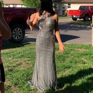 Silver Prom Dress
